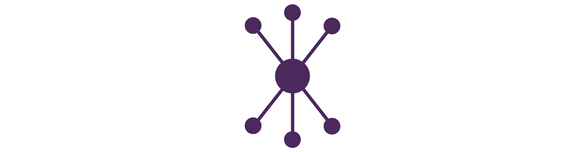 Numeracle Spoke logo small dark purple
